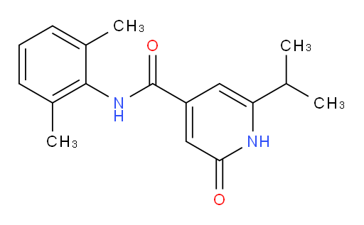 N-(2,6-dimethylphenyl)-6-isopropyl-2-oxo-1,2-dihydropyridine-4-carboxamide