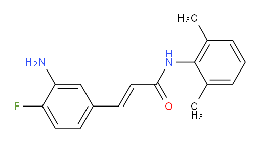 (E)-3-(3-amino-4-fluorophenyl)-N-(2,6-dimethylphenyl)acrylamide
