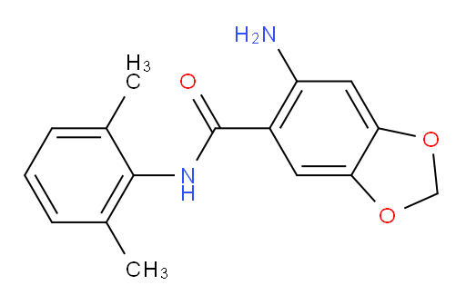 6-amino-N-(2,6-dimethylphenyl)benzo[d][1,3]dioxole-5-carboxamide