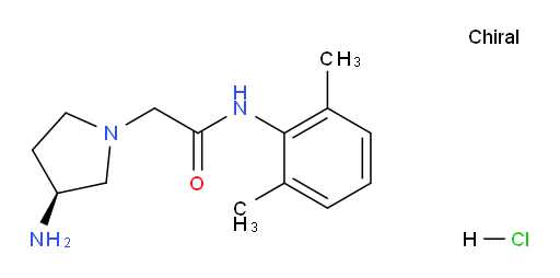 (S)-2-(3-aminopyrrolidin-1-yl)-N-(2,6-dimethylphenyl)acetamide hydrochloride