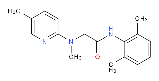 N-(2,6-dimethylphenyl)-2-(methyl(5-methylpyridin-2-yl)amino)acetamide