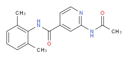 2-acetamido-N-(2,6-dimethylphenyl)isonicotinamide