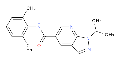 N-(2,6-dimethylphenyl)-1-isopropyl-1H-pyrazolo[3,4-b]pyridine-5-carboxamide