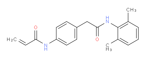 N-(4-(2-((2,6-dimethylphenyl)amino)-2-oxoethyl)phenyl)acrylamide