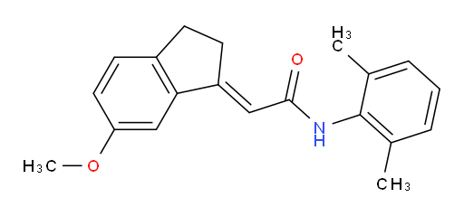 (E)-N-(2,6-dimethylphenyl)-2-(6-methoxy-2,3-dihydro-1H-inden-1-ylidene)acetamide