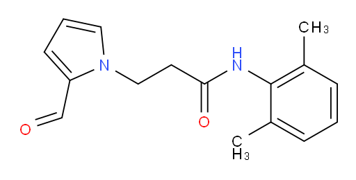 N-(2,6-dimethylphenyl)-3-(2-formyl-1H-pyrrol-1-yl)propanamide