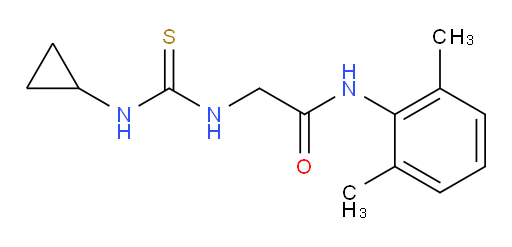 2-(3-cyclopropylthioureido)-N-(2,6-dimethylphenyl)acetamide