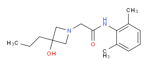 N-(2,6-dimethylphenyl)-2-(3-hydroxy-3-propylazetidin-1-yl)acetamide