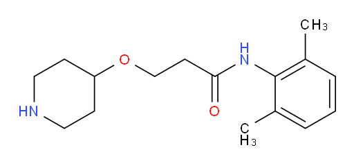 N-(2,6-dimethylphenyl)-3-(piperidin-4-yloxy)propanamide