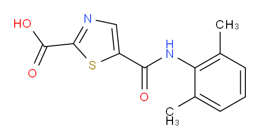 5-((2,6-dimethylphenyl)carbamoyl)thiazole-2-carboxylic acid