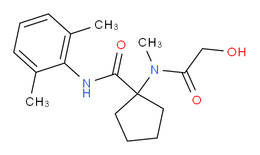 N-(2,6-dimethylphenyl)-1-(2-hydroxy-N-methylacetamido)cyclopentanecarboxamide