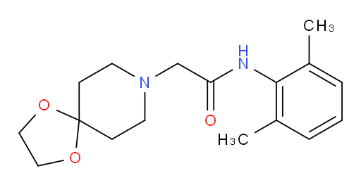 N-(2,6-dimethylphenyl)-2-(1,4-dioxa-8-azaspiro[4.5]decan-8-yl)acetamide