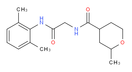 N-(2-((2,6-dimethylphenyl)amino)-2-oxoethyl)-2-methyltetrahydro-2H-pyran-4-carboxamide