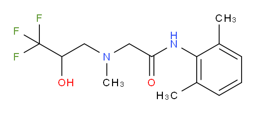 N-(2,6-dimethylphenyl)-2-(methyl(3,3,3-trifluoro-2-hydroxypropyl)amino)acetamide