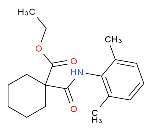 ethyl 1-((2,6-dimethylphenyl)carbamoyl)cyclohexanecarboxylate