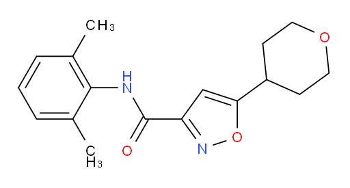 N-(2,6-dimethylphenyl)-5-(tetrahydro-2H-pyran-4-yl)isoxazole-3-carboxamide