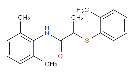 N-(2,6-dimethylphenyl)-2-(o-tolylthio)propanamide