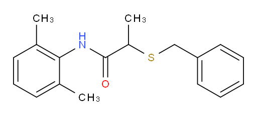 2-(benzylthio)-N-(2,6-dimethylphenyl)propanamide