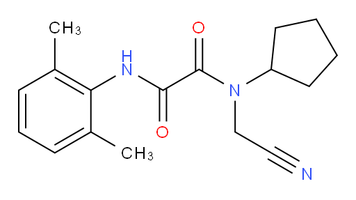 N1-(cyanomethyl)-N1-cyclopentyl-N2-(2,6-dimethylphenyl)oxalamide