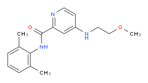 N-(2,6-dimethylphenyl)-4-((2-methoxyethyl)amino)picolinamide
