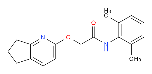 2-((6,7-dihydro-5H-cyclopenta[b]pyridin-2-yl)oxy)-N-(2,6-dimethylphenyl)acetamide