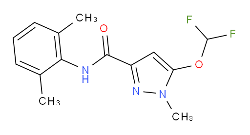 5-(difluoromethoxy)-N-(2,6-dimethylphenyl)-1-methyl-1H-pyrazole-3-carboxamide