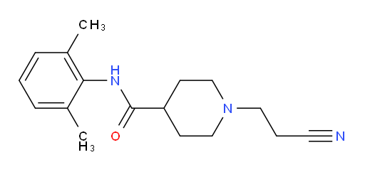 1-(2-cyanoethyl)-N-(2,6-dimethylphenyl)piperidine-4-carboxamide