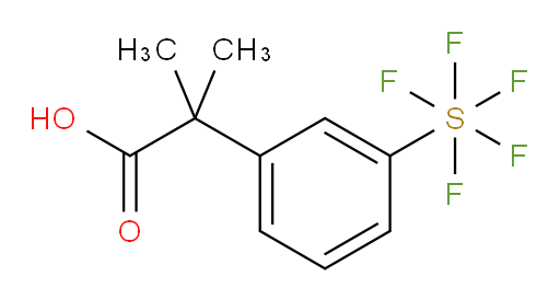 2-(3-(pentafluoromercapto)phenyl)-2-methylpropanoic acid