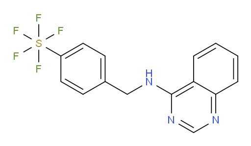 [4-[(4-quinazolinylamino)methyl]phenyl]sulfur pentafluoride