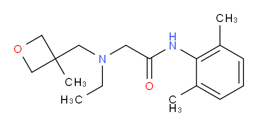 N-(2,6-dimethylphenyl)-2-(ethyl((3-methyloxetan-3-yl)methyl)amino)acetamide