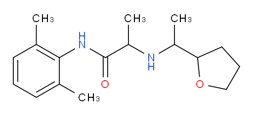 N-(2,6-dimethylphenyl)-2-((1-(tetrahydrofuran-2-yl)ethyl)amino)propanamide