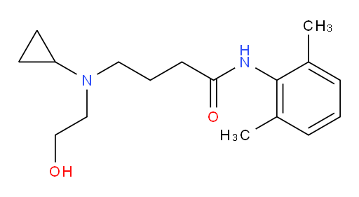 4-(cyclopropyl(2-hydroxyethyl)amino)-N-(2,6-dimethylphenyl)butanamide
