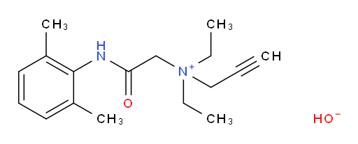 N-(2-((2,6-dimethylphenyl)amino)-2-oxoethyl)-N,N-diethylprop-2-yn-1-aminium hydroxide