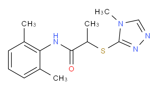 N-(2,6-dimethylphenyl)-2-((4-methyl-4H-1,2,4-triazol-3-yl)thio)propanamide