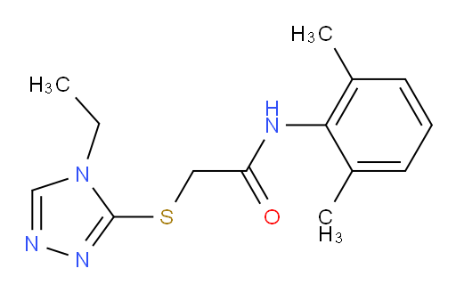 N-(2,6-dimethylphenyl)-2-((4-ethyl-4H-1,2,4-triazol-3-yl)thio)acetamide