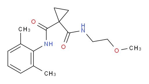 N-(2,6-dimethylphenyl)-N-(2-methoxyethyl)cyclopropane-1,1-dicarboxamide