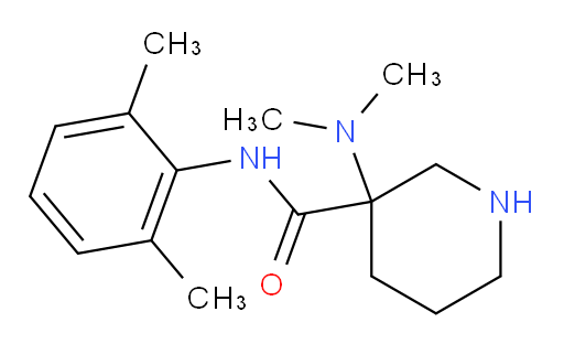 3-(dimethylamino)-N-(2,6-dimethylphenyl)piperidine-3-carboxamide