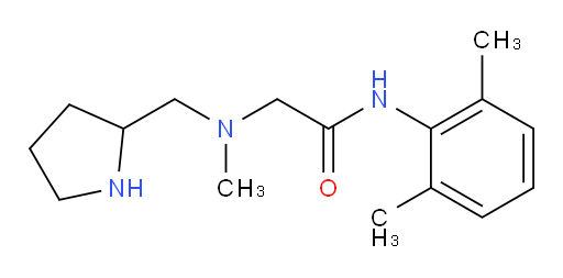 N-(2,6-dimethylphenyl)-2-(methyl(pyrrolidin-2-ylmethyl)amino)acetamide