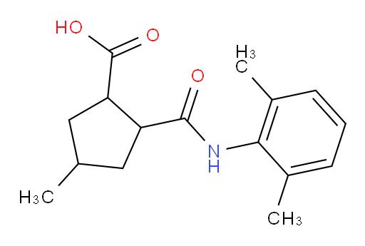 2-((2,6-dimethylphenyl)carbamoyl)-4-methylcyclopentanecarboxylic acid