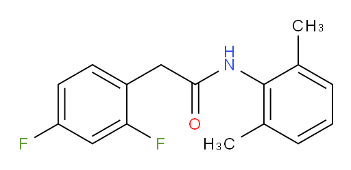 2-(2,4-difluorophenyl)-N-(2,6-dimethylphenyl)acetamide