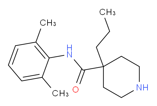 N-(2,6-dimethylphenyl)-4-propylpiperidine-4-carboxamide