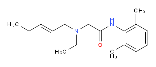 (E)-N-(2,6-dimethylphenyl)-2-(ethyl(pent-2-en-1-yl)amino)acetamide