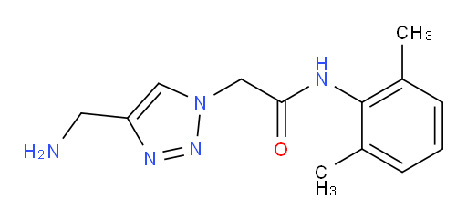 2-(4-(aminomethyl)-1H-1,2,3-triazol-1-yl)-N-(2,6-dimethylphenyl)acetamide