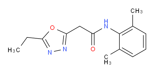 N-(2,6-dimethylphenyl)-2-(5-ethyl-1,3,4-oxadiazol-2-yl)acetamide