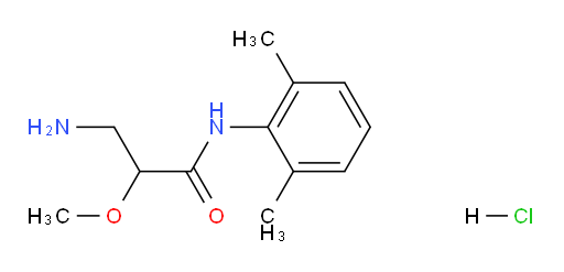3-amino-N-(2,6-dimethylphenyl)-2-methoxypropanamide hydrochloride