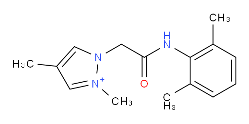 1-(2-((2,6-dimethylphenyl)amino)-2-oxoethyl)-2,4-dimethyl-1H-pyrazol-2-ium