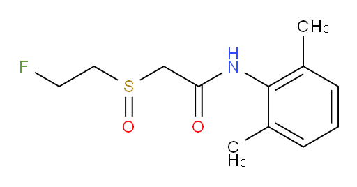 N-(2,6-dimethylphenyl)-2-((2-fluoroethyl)sulfinyl)acetamide