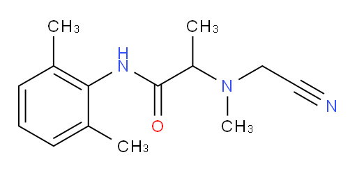 2-((cyanomethyl)(methyl)amino)-N-(2,6-dimethylphenyl)propanamide