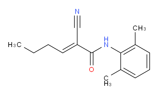 (E)-2-cyano-N-(2,6-dimethylphenyl)hex-2-enamide