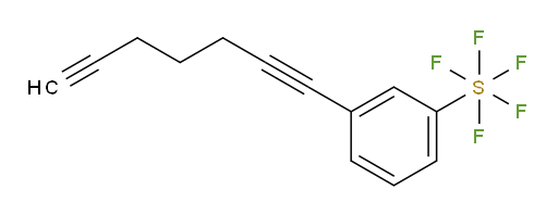 3-(hepta-1,6-diyn-1-yl)(pentafluoromercapto)benzene